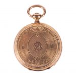 18K Gold Open Face Pocket Watch