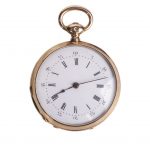 18K Gold Open Face Pocket Watch — изображение 2