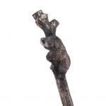 Russian silver cast tea-holder spoon “Bear” - Image 4
