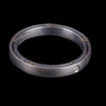 Gold wedding ring with diamond. 18K gold. Co-designed by Damiani and Brad Pitt.
