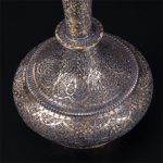 A pair of Kashmir silver surahi water flasks — изображение 6