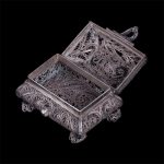 Russian silver filigree casket - Image 5