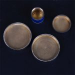 Antique perfume set of 4 glass pieces. France - Image 4