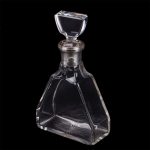 Massive silver mounted decanter “Charles Tirbour”