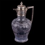 Antique Walker & Hall silver mounted pitcher