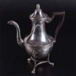 Antique French silver coffee set of 3 parts - Image 11