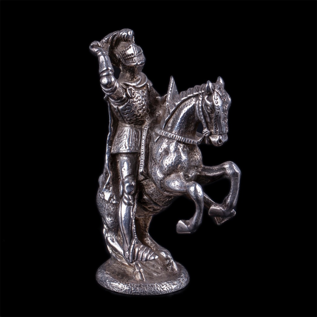 Silver figure “Knight on the horse”