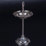Set of 6-pieces of silver swizzle sticks on stand - Image 7