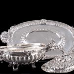Antique Italy huge magnificent silver dinner set of 2 pieces - 图片 5