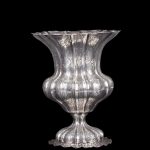 (English) Antique Italy silver vase