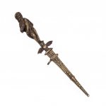 Antique Romantic dagger with devil on the hilt - Image 2