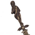 Antique Romantic dagger with devil on the hilt - Image 3