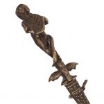 Antique Romantic dagger with devil on the hilt - Image 4