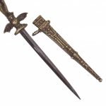 Antique Romantic dagger with devil on the hilt - Image 6