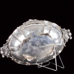 Antique Italy silver huge serving vase on legs - Image 4