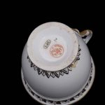 Antique French Dore A Sevres Porcelain cup and saucer - 图片 4