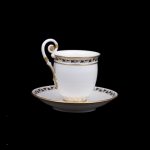 Antique French Dore A Sevres Porcelain cup and saucer