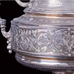 (English) Antique Italy silver sugar bowl with lid - Image 5