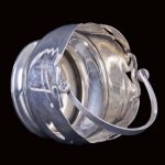 Antique Russian Modern style silver candy bowl - Image 2