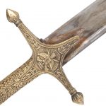 (English) English Colonial Shamshir Sword with Damascus Blade - Image 5