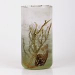 Vintage iridescent art glass vase
