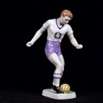 Hollohaza porcelain figure "Football player".
