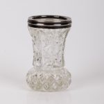 Antique French small glass vase