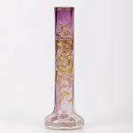 (English) French Small Art Nouveau glass vase - Image 2
