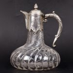 (English) Antique France silver glass decanter - Image 4