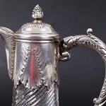 (English) Antique France silver glass decanter - Image 3