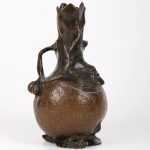 Antique bronze vase. Signed - Image 3