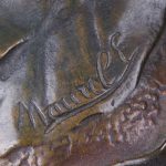 Antique bronze vase. Signed - Image 5