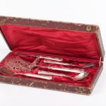 (English) Antique France dessert set of 5 pieces - Image 2