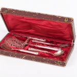 (English) Antique France dessert set of 5 pieces
