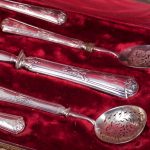 (English) Antique France dessert set of 5 pieces - Image 5