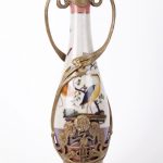 (English) Antique porcelain vase with bronze parts