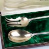 (English) 2-piece silver serving set for salad - Image 4