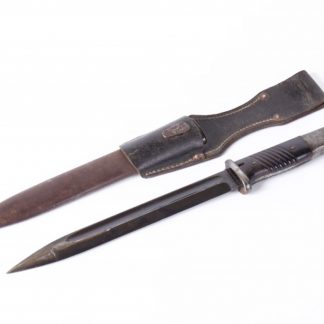 WWII German K98 bayonet with matching numbers on blade to scabbard