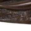 Bronze figure. “Femme nue aux colombes”