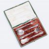 Antique FranceSilver serving set for dessert by Page Freres (brothers Page)