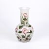 Ground glass flower vase