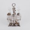 (English) Antique silver and glass putti cruet set by Henri Soufflot