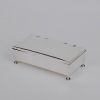 Antique English sterling silver cigar box