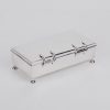 Antique English sterling silver cigar box - Image 3