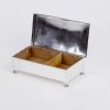 Antique English sterling silver cigar box - Image 5