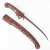 KABUTO-WARI in Hand-Carved Koshirae Japanese Edo period. Full length: 51cm.