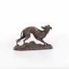 French bronze greyhound whippet figurine by P.J. Mene???. 