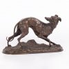 French bronze greyhound whippet figurine by P.J. Mene???.  - Image 2