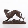 French bronze greyhound whippet figurine by P.J. Mene???.  - Image 4
