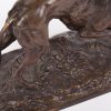 French bronze greyhound whippet figurine by P.J. Mene???.  - Image 9